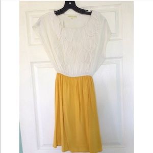 Gianni Bini Yellow and White Dress
